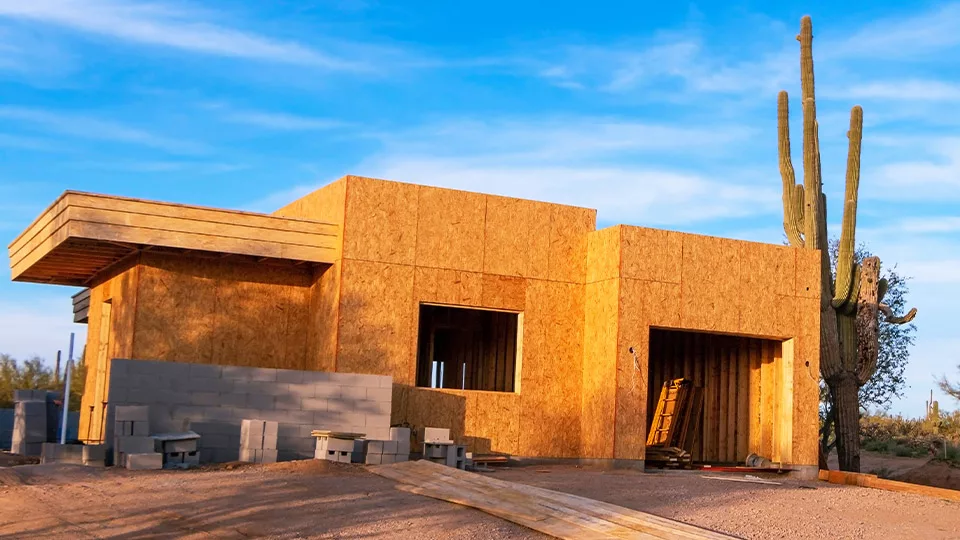 New build construction home in Arizona